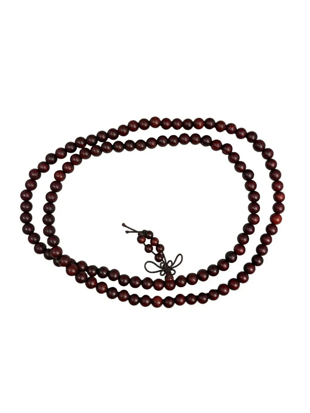 Natural Blood Sandalwood Mala Prayer 108 Beads Necklace/Bracelet 8mm 28.9g